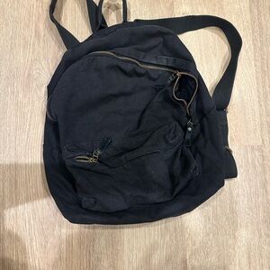 Black Canvas Backpack Brandy melville